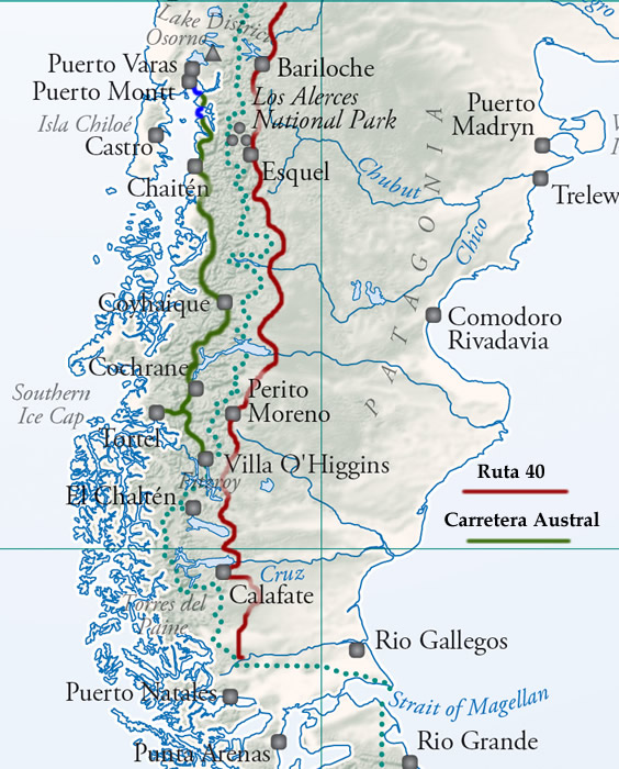 Route of Carretera Austral